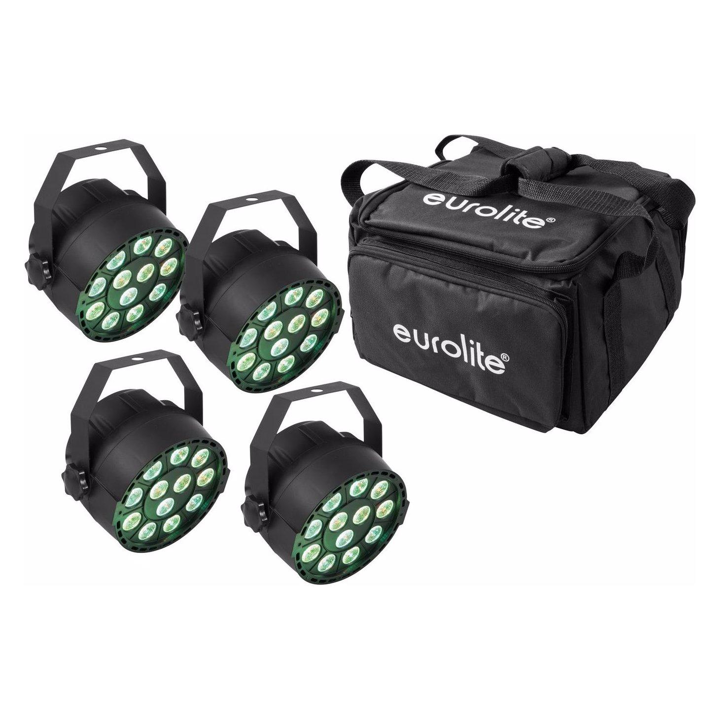 Eurolite Set 4x LED PARty TCL Spot + Soft-Bag (3 W, LED) (20000540)