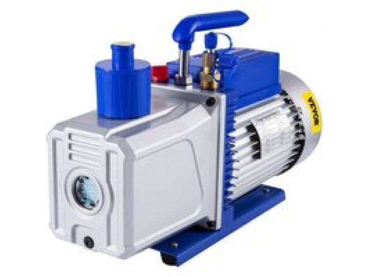 VEVOR Pompe à Vide Climatisation 10CFM 1HP, Pompe à Vide Réfrigération HVAC à 2 Étages 2000tr/min, Anti-Reflux Huile Capacité 600ml pour Climatiseur, Clim Voiture Automobile Réfrigérateur Industrielle