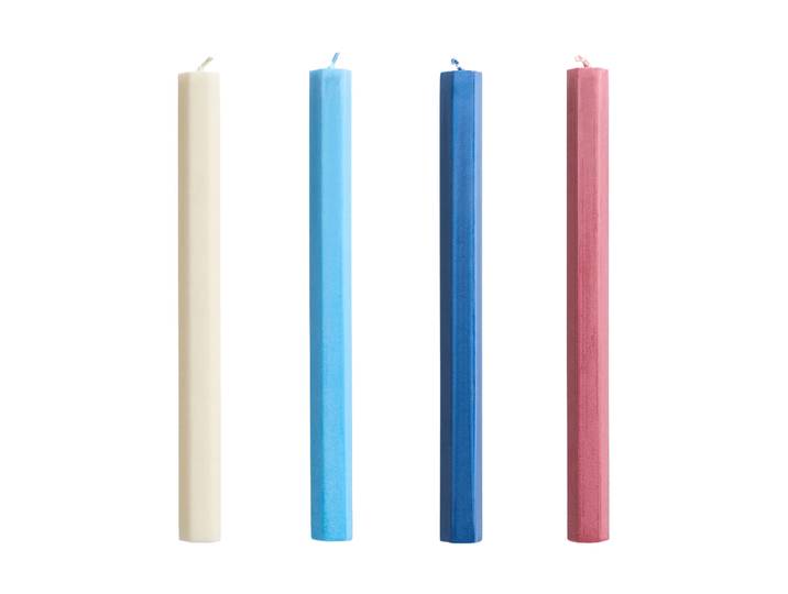 HAY Bougies Hexagon Candle mix lot de 4 Marine