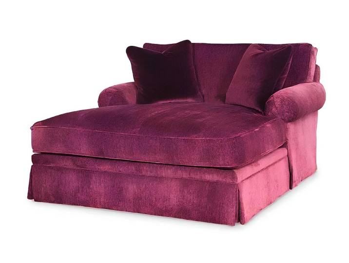 Xlmoebel Schlafsofa Bordeaux-Stoff Chaiselongue für stilvolles Wohnen, Chaiselongue, Hergestellt in Europa