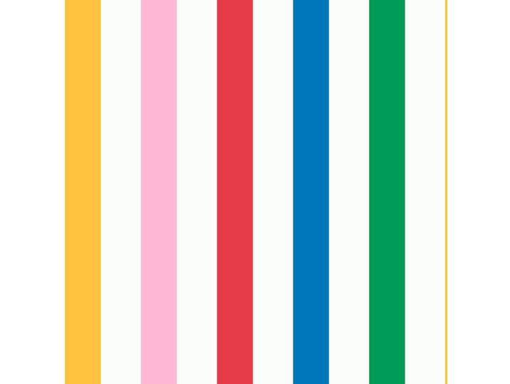 Joules Vliestapete Regenbogenstreifen 1000x52cm, Mehrfarbig, Papier, Kunststoff, Gestreift, Rechteckig, 52x1000 cm, Tapeten & Wandverkleidungen, Vliestapeten