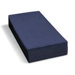 VEPATIM 250 Servietten 33 x 33 cm 1/8 -Kopffalz 2-lagig dunkelblau