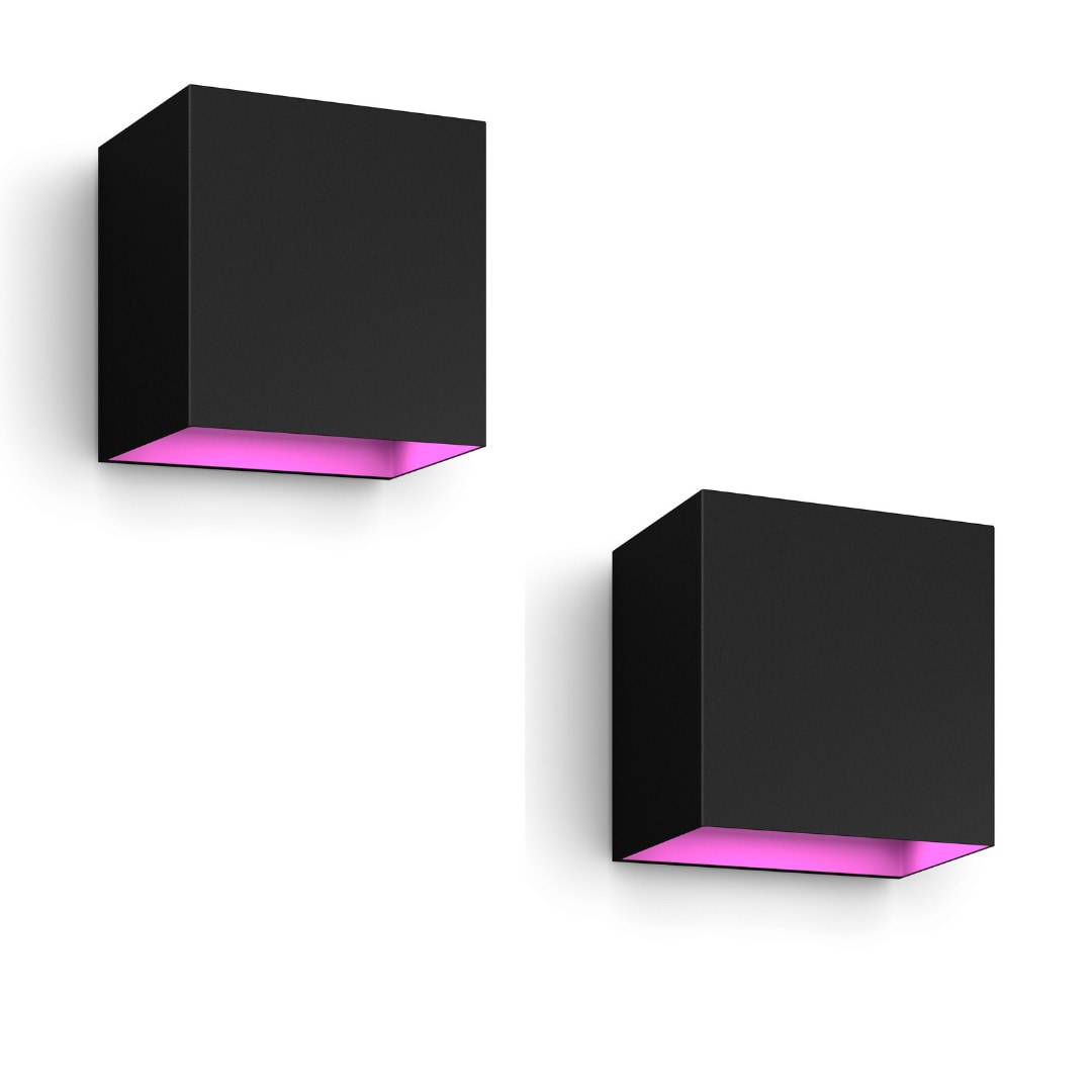 Philips Hue White & Color Ambiance Resonate Wandleuchte Outdoor . einstrahlig 2er Pack