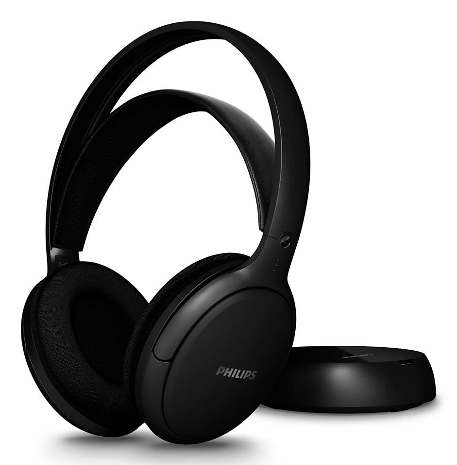 Philips SHC5200M2/12 Over-Ear TV-Kopfhörer kabellos/kabelgebunden schwarz