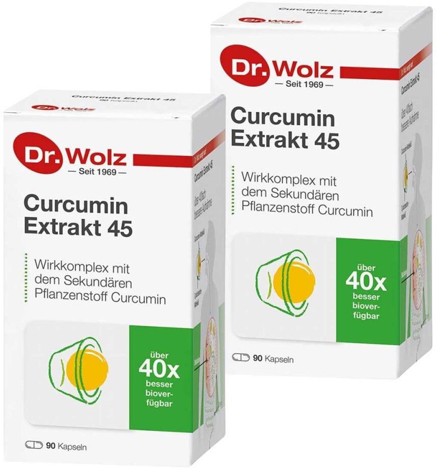 Dr. Wolz Curcumin Extrakt 45 Doktor wolz Kapseln 2x90stk