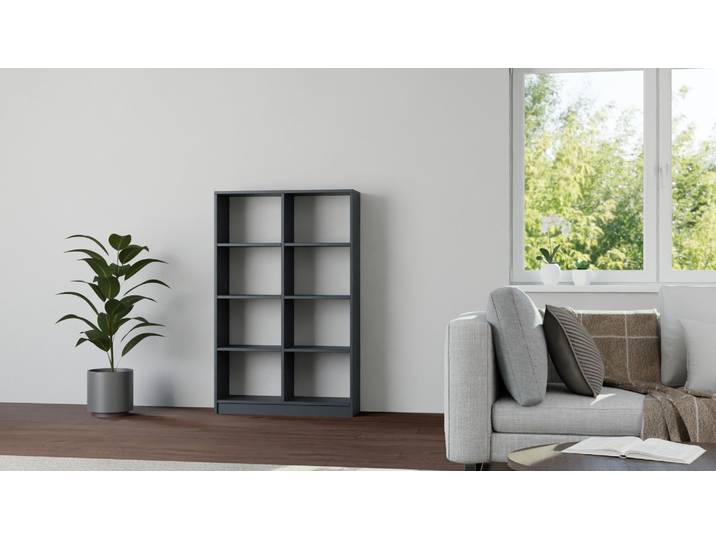 Schlichtes Bücherregal Premium Dekore Schwarz