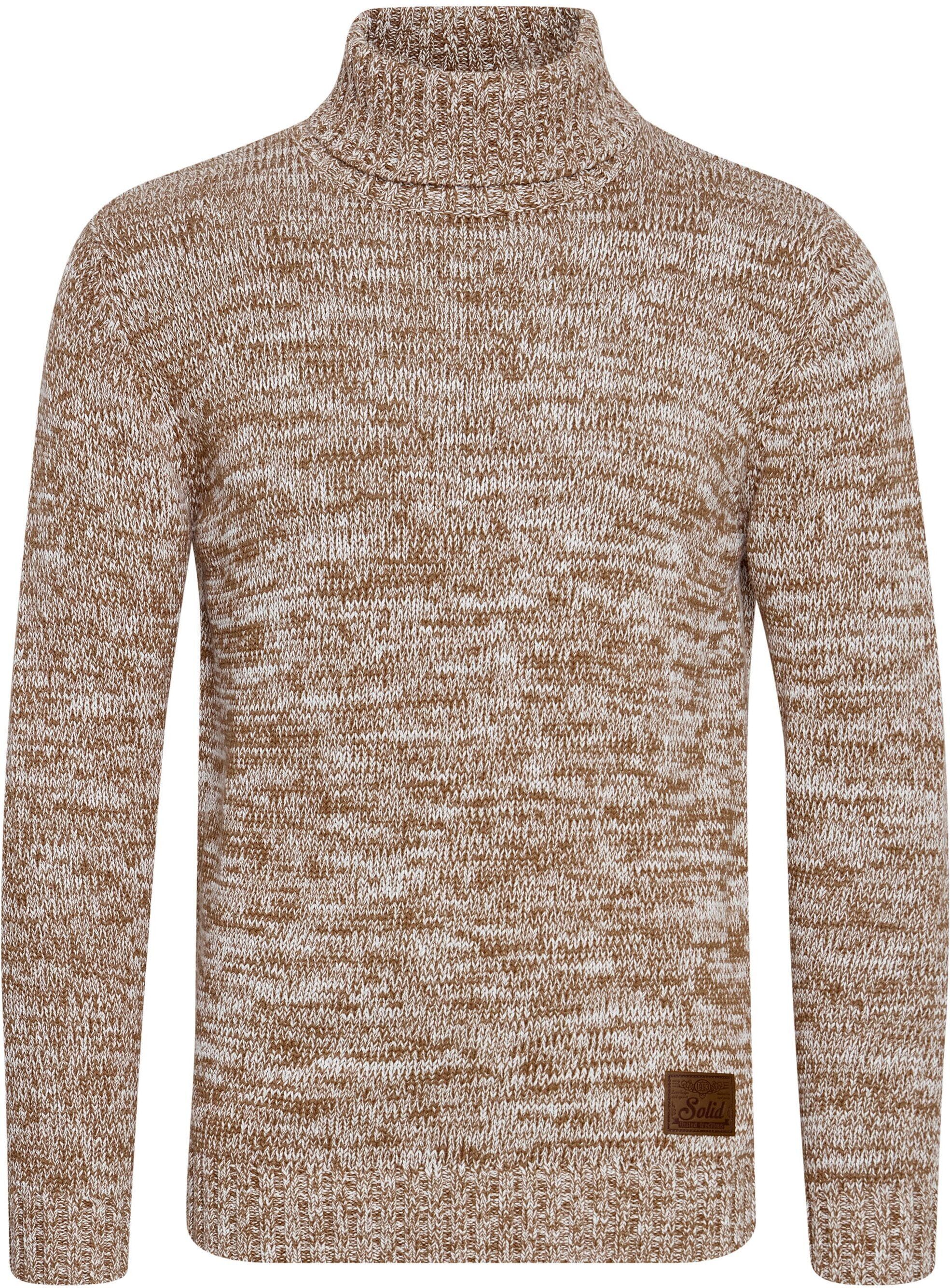 !solid Rollkragenpullover SOLID "Rollkragenpullover SDPhilaremo", Herren, Gr. XL, beige (dune), Obermaterial: 100% Baumwolle CO., Pullover Rollkragenpullover