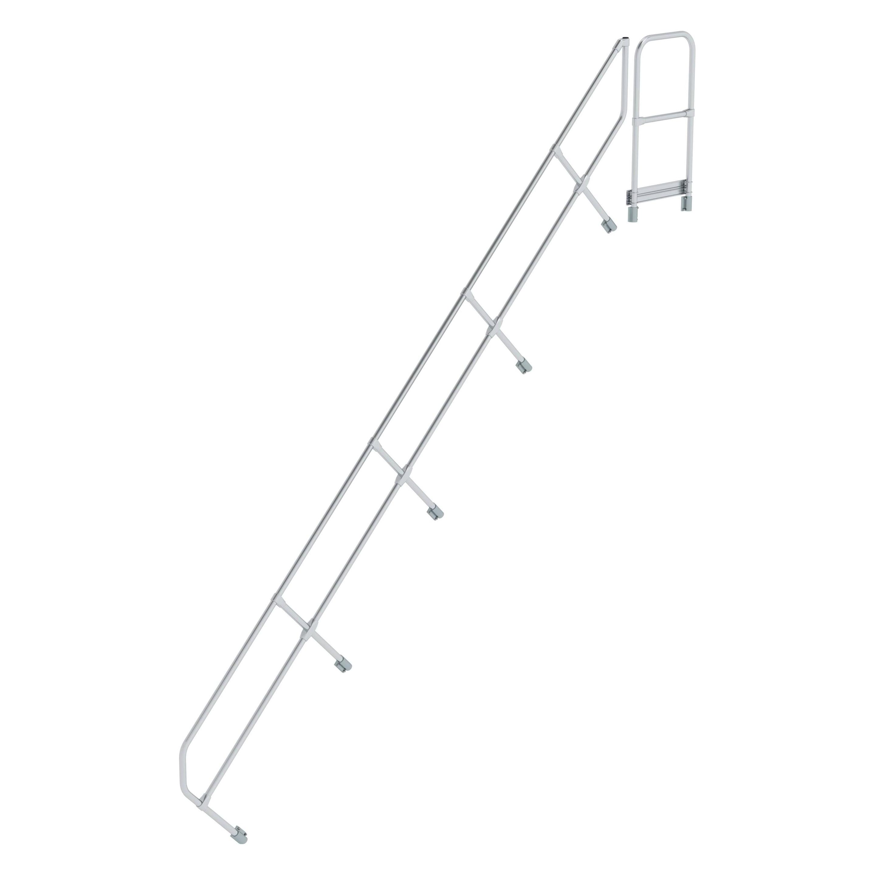 Munk Zweiter Handlauf für Treppe mit Plattform 45° 17 Stufen (600517)