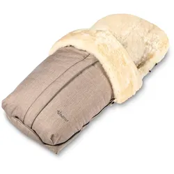 Fellhof Kinderwagenfellsack Cortina / Fußsack, Farben: Beige-Melange