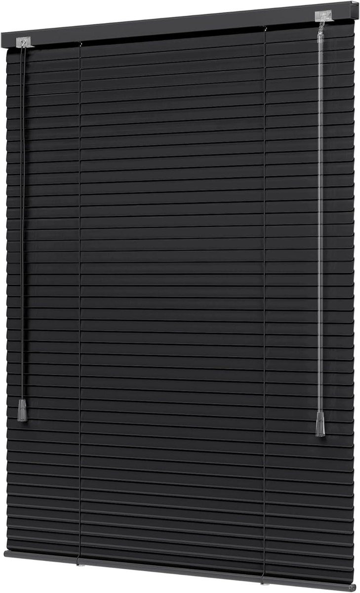 Lichtdichte Aluminium Jaloezie Mat Zwart - 160 x 130 cm