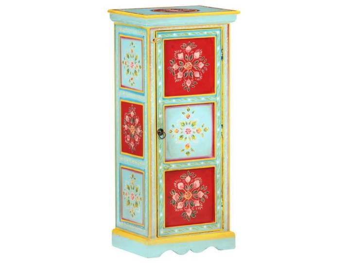 Economique Buffet De Cuisine Buffet peint à la main Mode - Bahut Meuble de rangement 40x30x90 cm Bois de manguier solide 80244