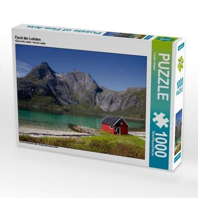 CALVENDO Puzzle Fjord der Lofoten | 1000 Teile Lege-Größe 64x48cm Foto-Puzzle für glückliche Stunden