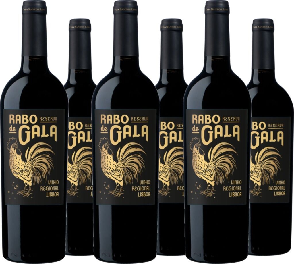 6er Vorteilspaket Rabo de Gala Reserva Vinho Regional Lisboa 2021 Casa Santos Lima