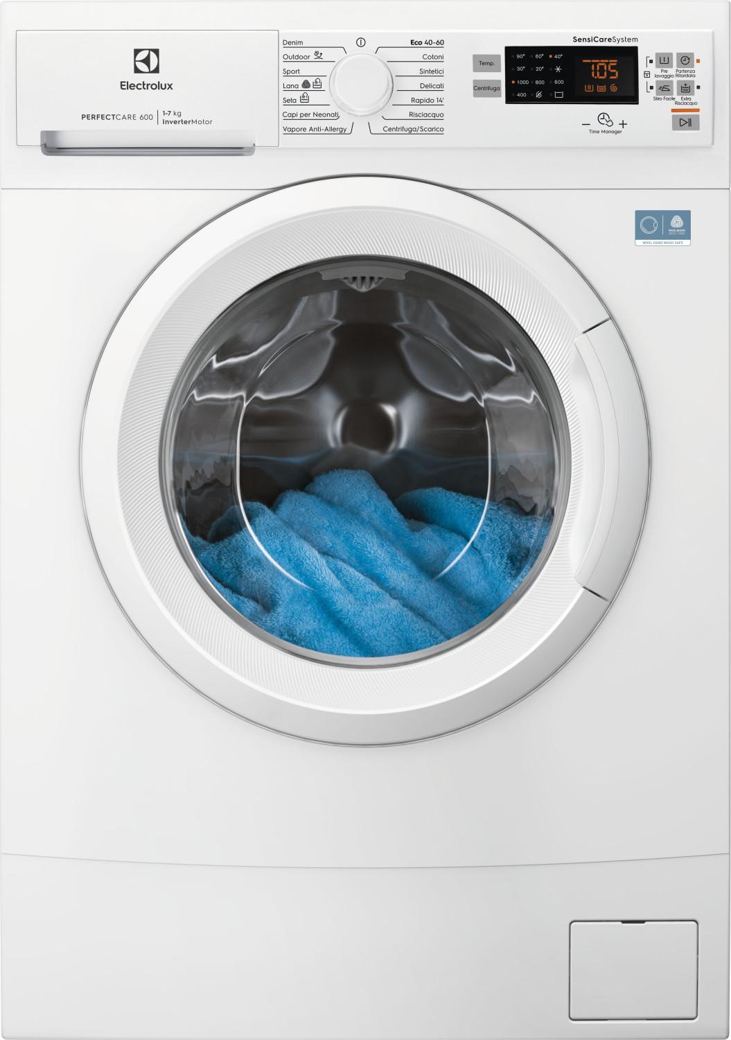 Electrolux EW6S517A, Frontlader, 7 kg, C, 73 dB, 1000 RPM, A