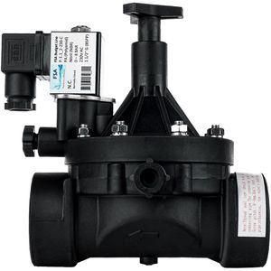 FSA Magnetventil Budget P-1.1/2-230-C, 1 1/2 Zoll, Kunststoff, stromlos geschlossen, bis 8 bar, 230V