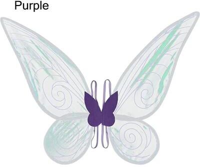 Uplift Essentials Sparkle Butterfly Fairy Wings Costume purple