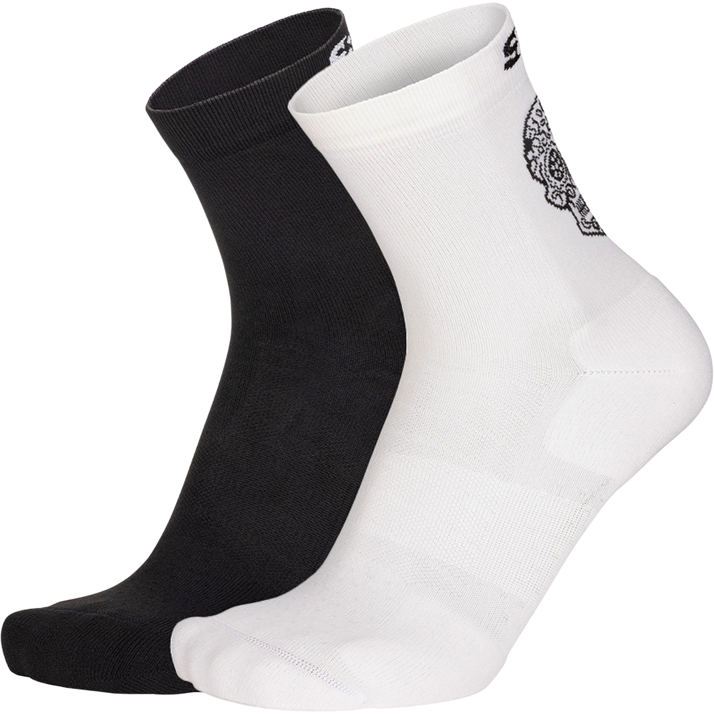 Eightsox Calavera Laufsocken weiss Größe 42 Lifestyle | Laufen | Trailrunning Elastisch