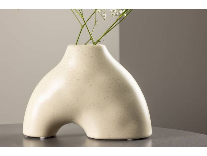 Vase Sorella 15 cm – Zeitlose Eleganz im Mini-Format - Beige - Luxusbetten24