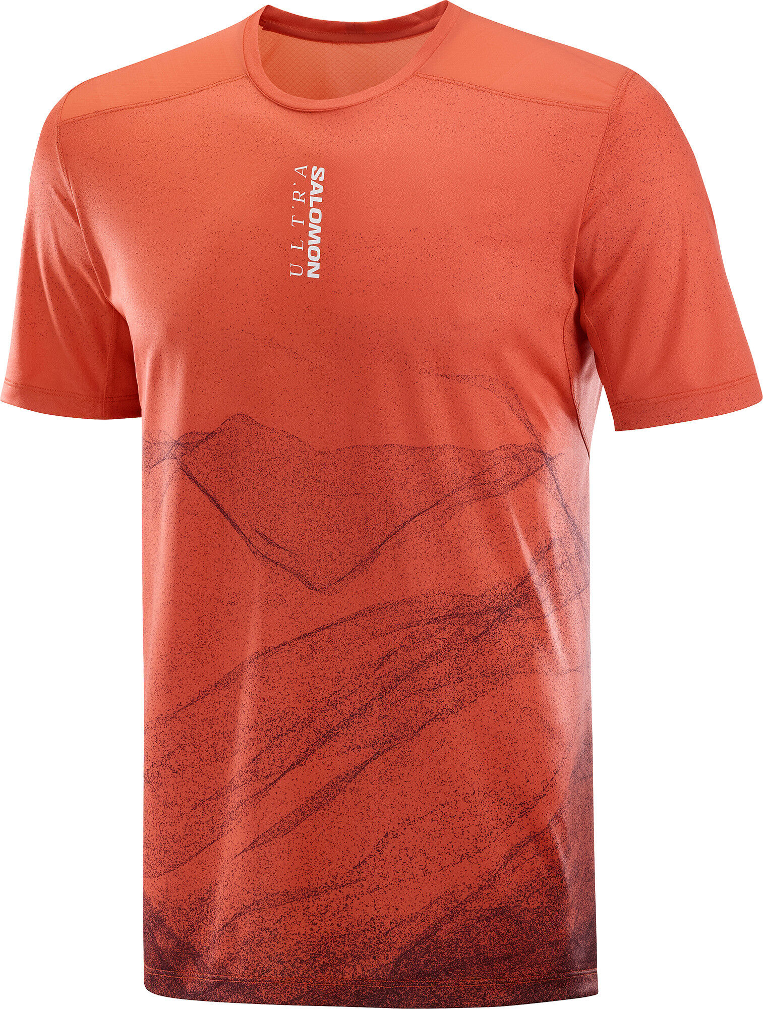 Salomon Men's S/LAB Ultra Tee Aop Burnt Sienna/decadent Chocolate/ XS