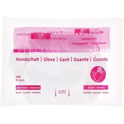 Handschuhe Einmal Damen Polyäthylen 100 St