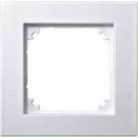 Rahmen einfach, Thermoplast edelmatt, Schutzart IP20, Schlagfestigkeit IK02, 85,8x83,4x10,1 mm Retail