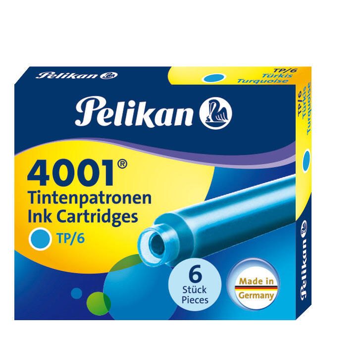 Pelikan Tintenpatronen für Füller türkis 400142569