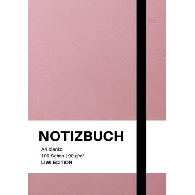 Notizbuch A4 blanko rosa - 100 Seiten Soft Cover - Papier, Taschenbuch von Notizbuch A4 blanko rosa,Notizbuch A4,Notebook A4, Liwi Literatur- Und