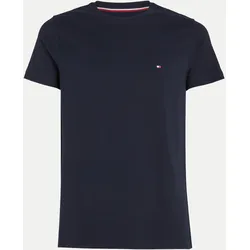 Rundhals T-Shirt Blau M