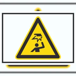 HB-Druck Achtung Hindernisse im Kopfbereich Symbol A1 (594x841mm) Schild