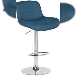 CLP Barhocker Solon Chrom blau/Stoff