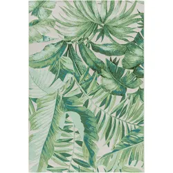 benuta Nest In- & Outdoor-Teppich Artis Grün 160x235 cm - Teppich für Balkon, Terrasse & Garten