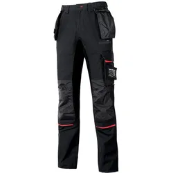 U-Power, Arbeitshose, WORKWEAR Race schwarz carbon 44 (38, 44)