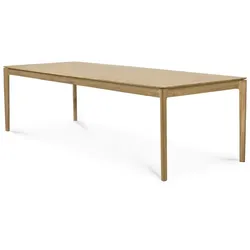 Tisch Bok Ethnicraft Eiche geölt braun, Designer Alain van Havre, 240x76x100 cm
