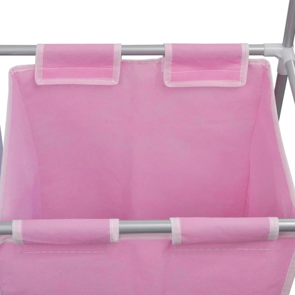 Wasmand met droogrek en sorteringsfunctie - 2-kamer wasmand voor eenvoudige sortering van kleding