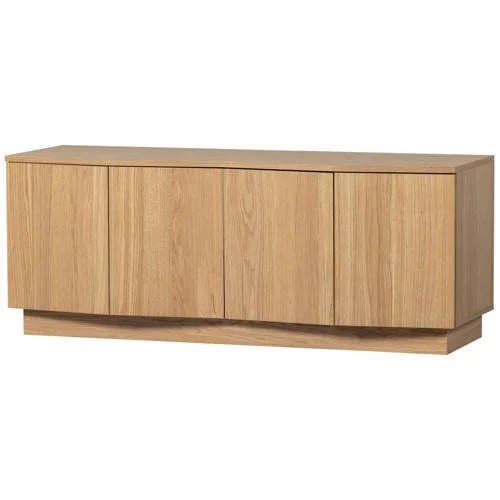 WOOOD Zuma tv-meubel Eiken Bruin Transparant B: 133 cm, D: 45 cm, H: 52 cm