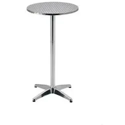 METRO PROFESSIONAL Stehtisch höhenverstellbar Narni, Alu, Ø 60 x 110 cm, silber