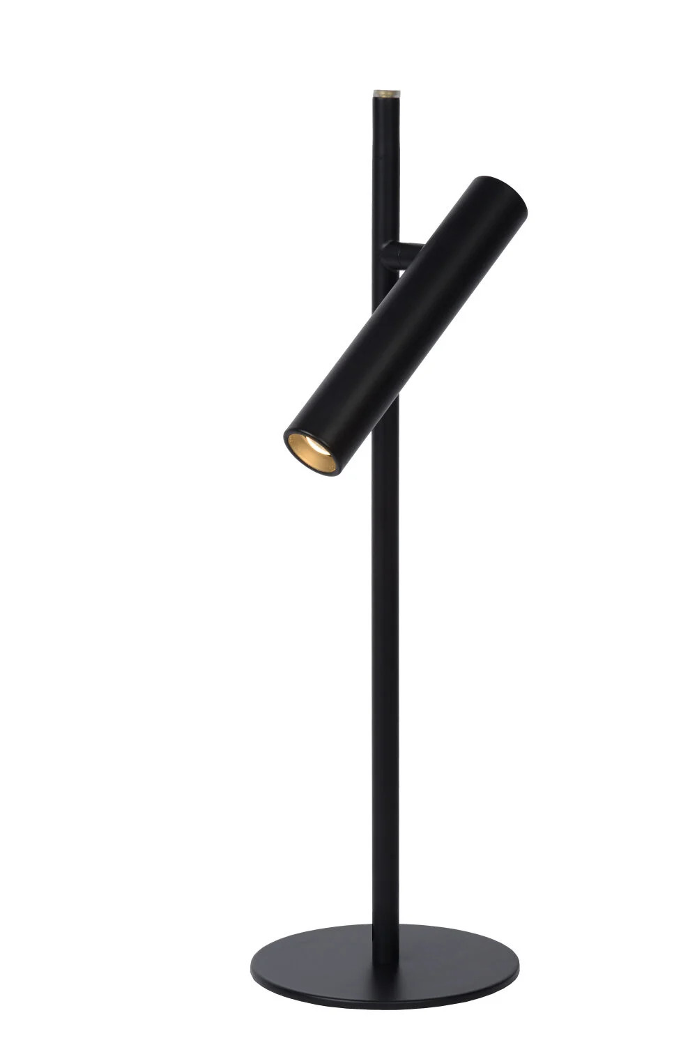 Lucide PHILON Bureaulamp Zwart - Dimbare LED - Warm wit - Ø 13 cm