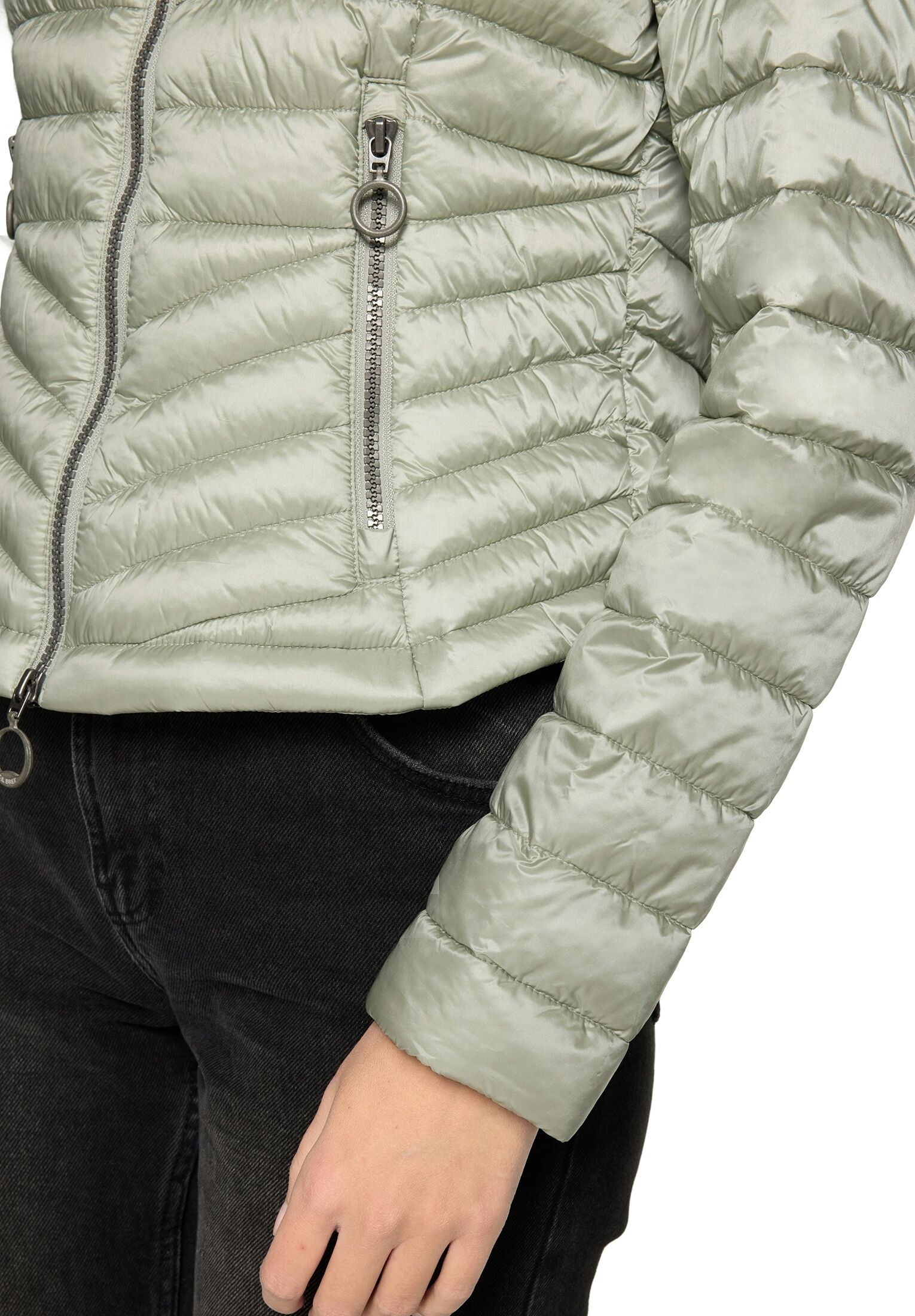 Steppjacke GIL BRET, Damen, Gr. 38, grün (seagrass), Steppware, Obermaterial: 100% Polyamid, unifarben, regular fit normal, Jacken Steppjacke, mit Stehkragen seagrass 38