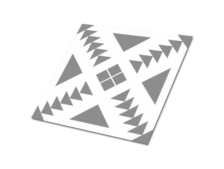 SELBSTKLEBENDE Wandfliesen 9 Stück 30x30 cm - Quadrate und Dreiecke