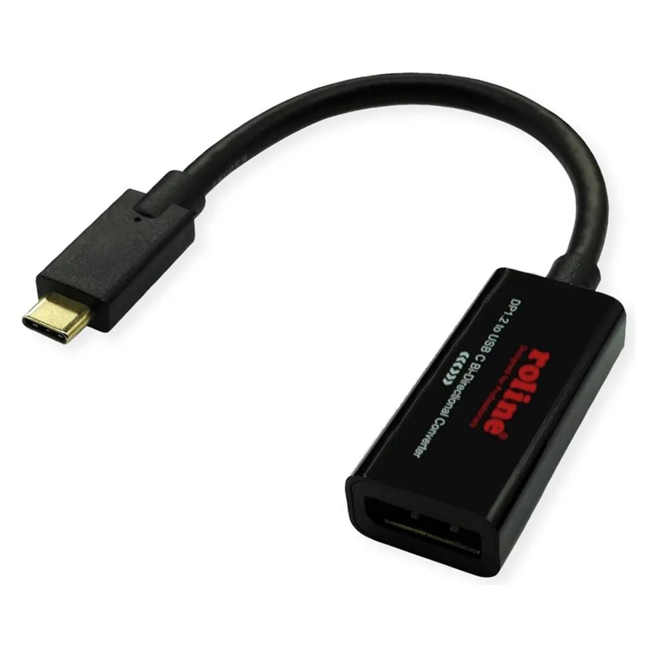 Roline USB Typ C - DisplayPort Adapterkabel, v1.2, ST/BU, bi-direktional (DisplayPort) (11.04.5957)