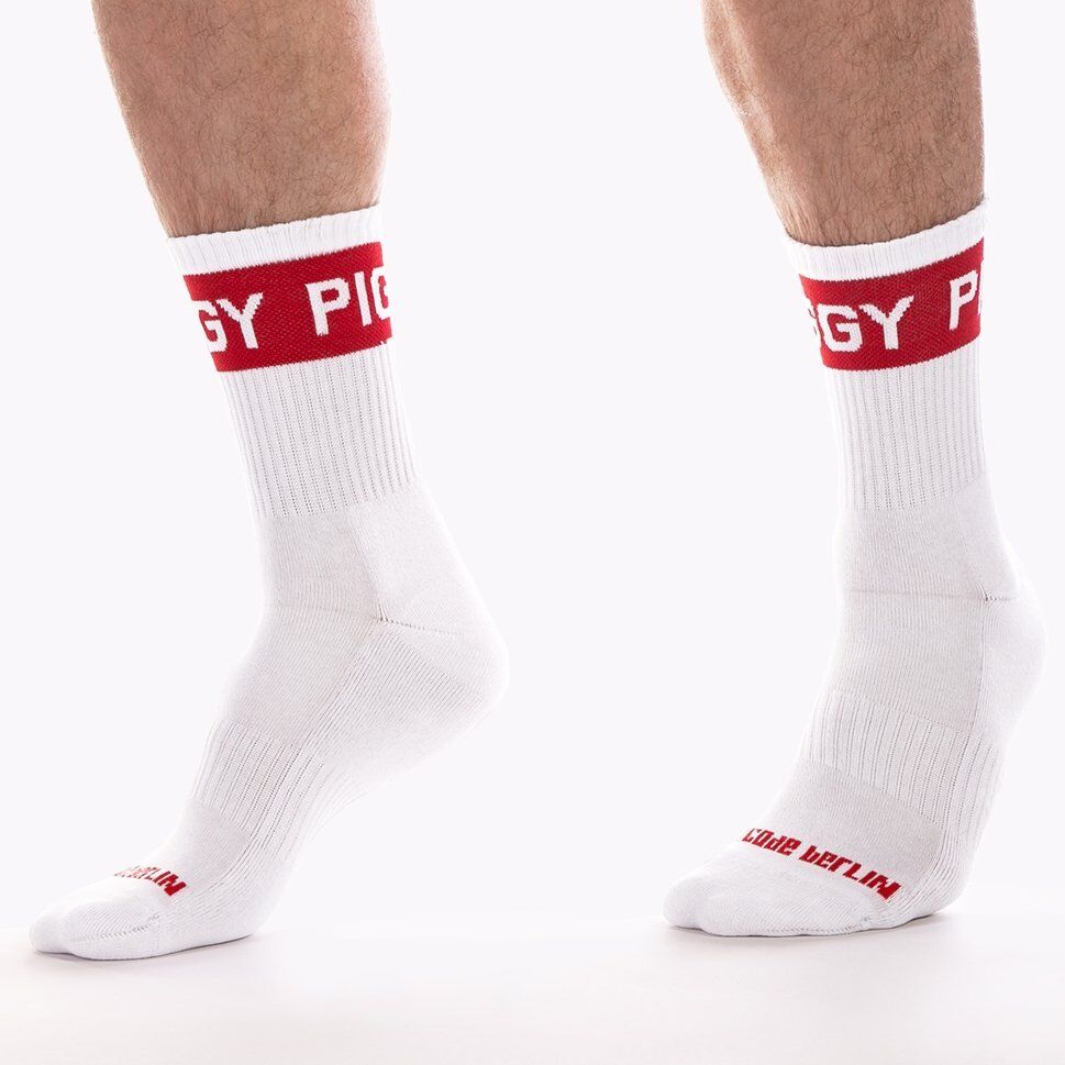 Barcode Berlin Chaussettes Piggy Fetish Half Socks