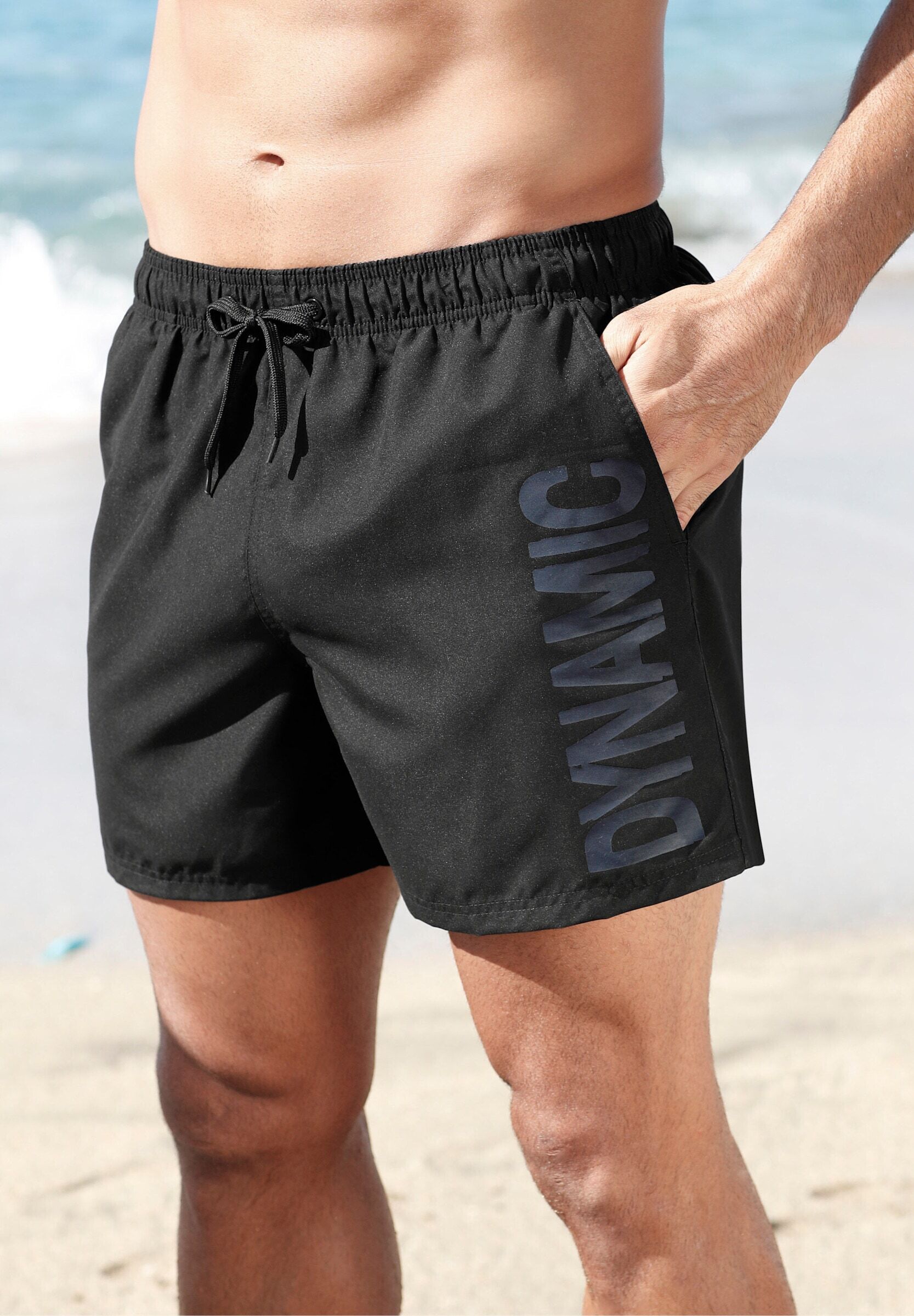 Badeshorts WITT "Badeshorts Badeshorts", Herren, Gr. 7, N-Gr, schwarz, Sportlich, Badehosen Badeshorts
