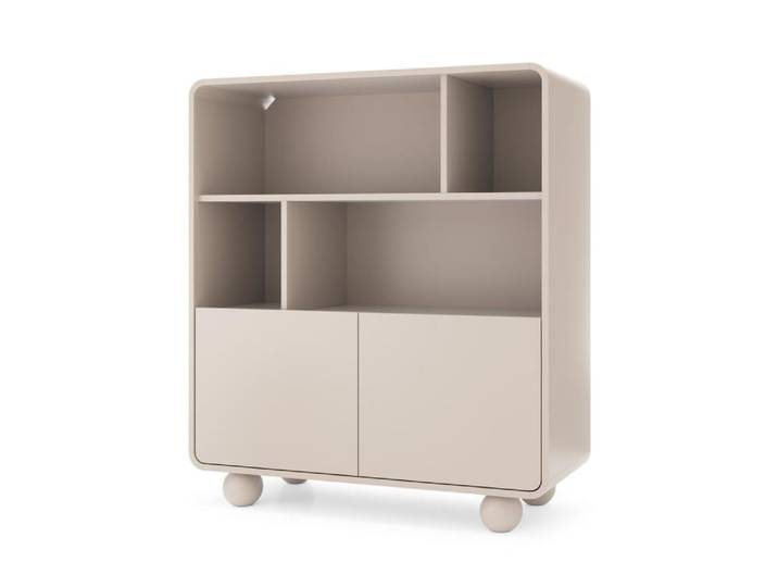 Vitrine coloris beige 108 x 39 x 121 cm