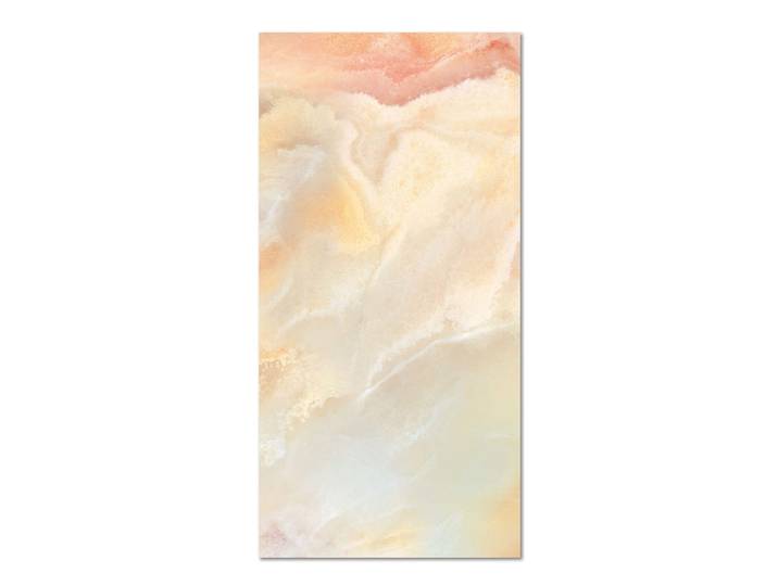 Tapis vinyle marbre orange 60x250cm