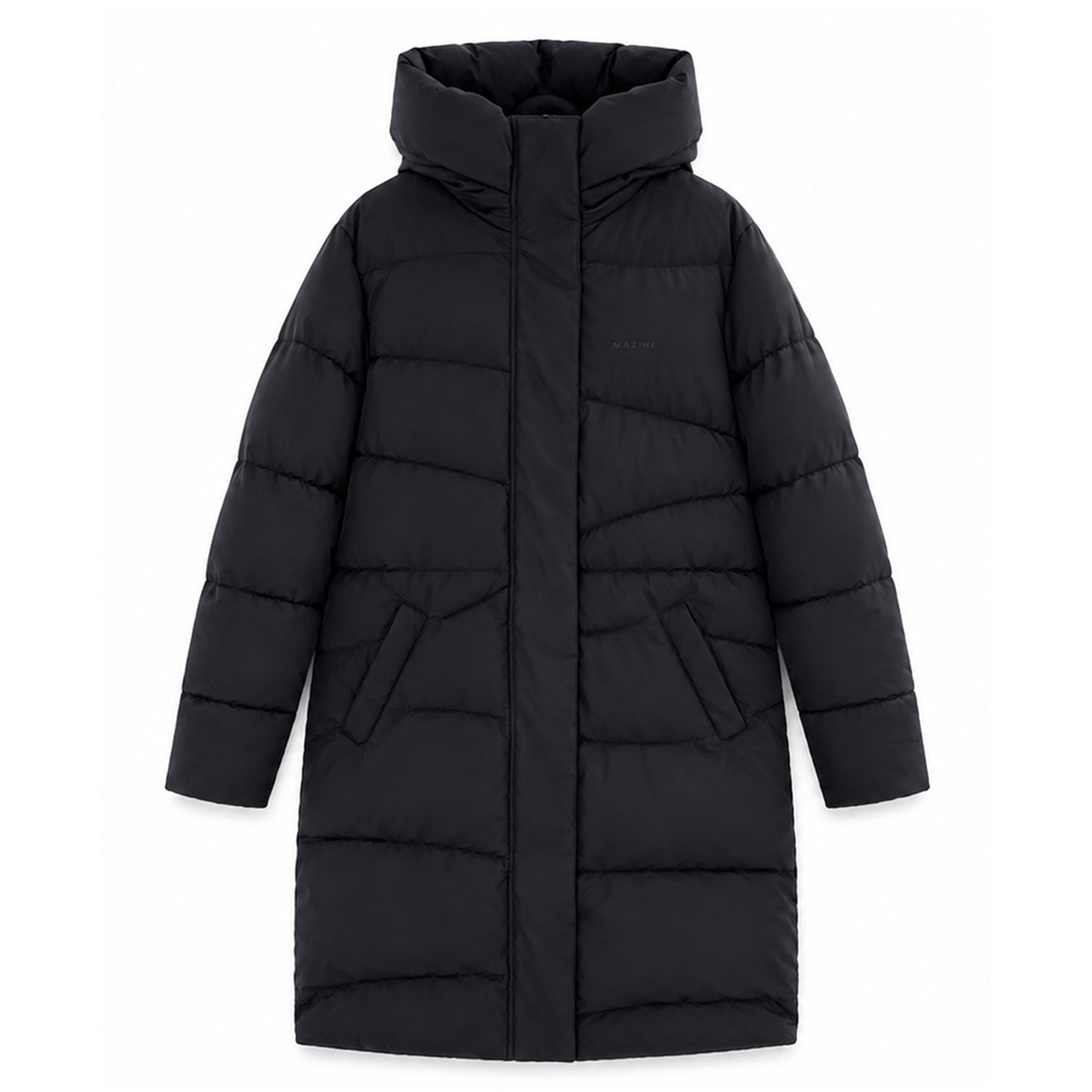 Mazine Waves Quilt Puffer Mantel Damen Winterjacke schwarz Größe S Lifestyle Wasserabweisend