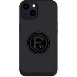 Nivocase Handyhülle für Apple iPhone 14 Hülle NIVOpure Case Schwarz F95 Fortuna Düsseldorf Logo (Apple iPhone 14), Smartphone Hülle, Schwarz