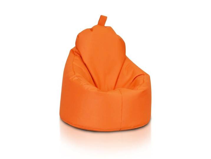 Pouf Fauteuil Siège Haut Poignée Polyester Imperméable Extérieur Relax Rembourré Confort Orange Nc9 XL