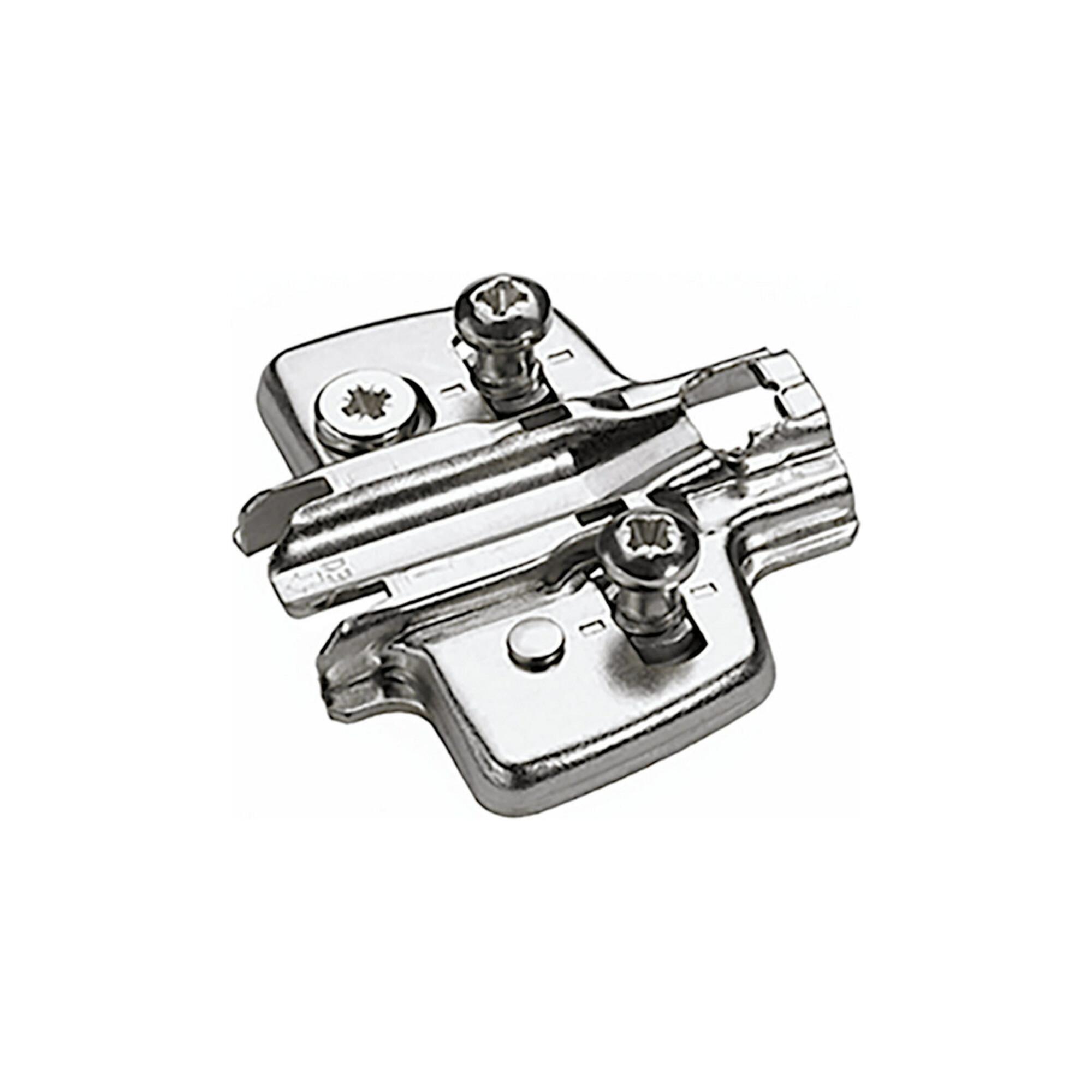 Hettich Möbel-Kreuzmontageplatte 9075080 vernickelt)