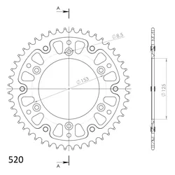 Supersprox Stealth-Kettenrad 520 48Z (Gold)