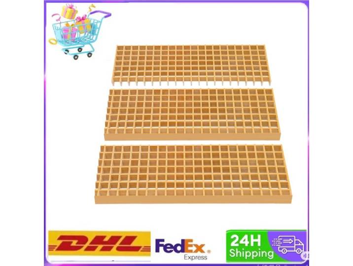 3 pièces 31.49*9.44*1.49 pouces Frp Grille couvercle de vidange cuisine extérieure Grille d'égout Garage Grille de sol Trench Grille d'égout accessoires